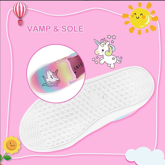 New JOSINY Kids Shoes  Casual Canvas Sneakers Slip On Lazy Tennis Loafers - Picture 6 of 15